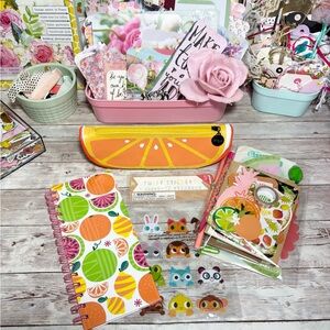 Fruit Themed Junk Journal Kit Planner Decor Scrapbook Lot Spring Summer Ephemera